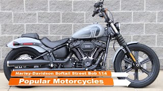 Harley Davidson Softail Street Bob 114 Popular 2024 Motorcycles [upl. by Nithsa]