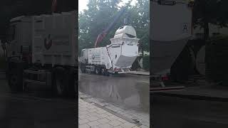 Altpapier Entsorgung Stadtwerke Rosenheim Juli 2024 Teil 1 MERCEDES BENZ AROCS [upl. by Gainer]