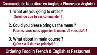 Commander des Plats en Anglais  Ordering Food in French and English  Apprendre langlais [upl. by Atiluj158]