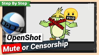 Mute or Censor part of a Video with Beep sound  OpenShot tutorial [upl. by Jannel]