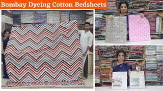 Wholesale Retail Bombay Dyeing Cotton Bed Sheets Upto 78 Size Available [upl. by Natale181]