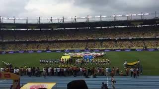 Himno de Colombia en el partido ColombiaUruguay Fragmento en Barranquilla [upl. by Judus722]