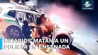 Cuatro sicarios atacan brutalmente a policías de Ensenada Baja California [upl. by Augustine]