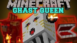 Minecraft GHAST QUEEN A NEW DEADLY NETHER DIMENSION Nether X Mod Showcase [upl. by Atnauq]