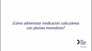 ¿Cómo administrar medicación subcutánea con plumas monodosis [upl. by Ahsed]