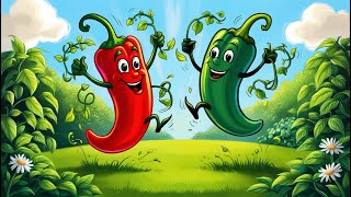 quotRed Chili and Green Chili Song for Kids  Fun and Educationalquot [upl. by Ojaras]