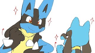 Lucario and Riolu [upl. by Hoffer]