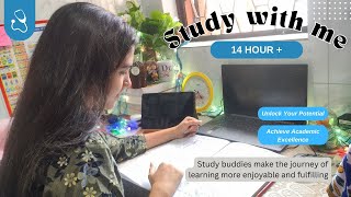 STUDY WITH ME LIVE 14 hours  Day 59  studywithme neet2024 live physicswallah [upl. by Eelnodnarb]