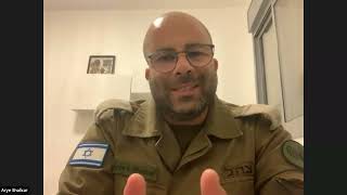 Webinar with IDF Spokesman Arye Shalicar amp a survivor of Hamas Oct 7 attack [upl. by Nereil]