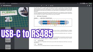 USB Type C to RS485 PCB [upl. by Crifasi]