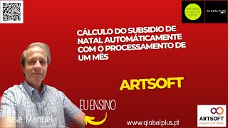 ARTSOFT  Cálculo do subsidio de natal automaticamente num mês [upl. by Sheilah475]