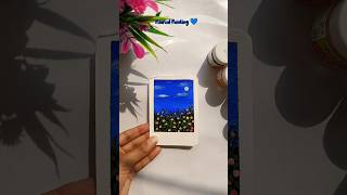 Easy painting tutorial and blue sky 💙 shorts aesthetic tutorial diy trending [upl. by Yve670]