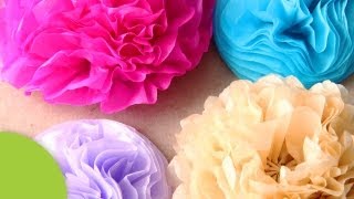 Como hacer Flores decorativas de papel [upl. by Suivat]