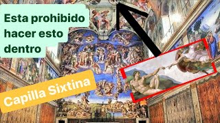 Esto es PROHIBIDO 🚫👮🏼 dentro de la CAPILLA SIXTINA 🤫 Museos Vaticanos segundo mas visitado del mundo [upl. by Ellirpa]