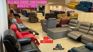 Recliner Chairs for Home at Cheapest Price in Kirti Nagar Furniture Market Delhi Recliner Sofa Store [upl. by Eiznekam314]