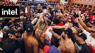 Go Inside the 49ers Locker Room Following NFC Championship Win vs Lions [upl. by Namlaz]