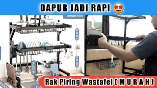 Nyesel Baru Beli ❗️ Cara Merakit Rak Piring Wastafel 2 Susun Murah Shopee [upl. by Perkins854]