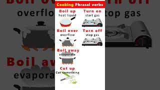 Cooking Phrasal verbs for daily use with pictures [upl. by Iram]