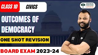 Outcomes of Democracy  One Shot Revision Series  Class 10 Civics  CBSE 202324  By Vijay Sir [upl. by Islean]