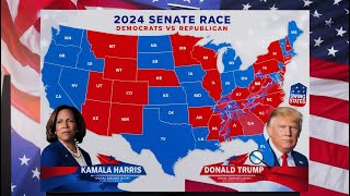 UPDATED 2024 US Senate Map SHOCKER Latest Poll Data Reveals All 50 States [upl. by Einamrej884]