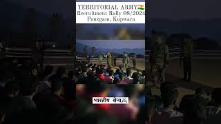 Territorial Army Recruitment Rally Kupwara indianarmy fauji ncc nsg nsg jkp viralshorts [upl. by Patrizia936]