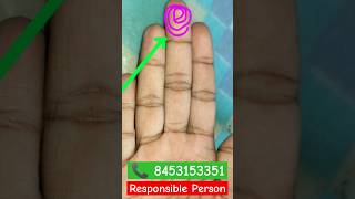 Responsible Person  Whorls on Saturn Finger  शनि उंगली पर चक्र 🙏🏻 astrology drmoonastrotalk [upl. by Leacock954]