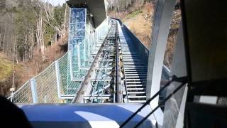 Führerstandsmitfahrt auf der Innsbrucker Nordkettenbahn Bergfahrt [upl. by Ahsenra]