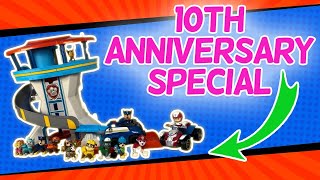 ASMR  Paw Patrol 10th Anniversary  10 Collectable Pups  Watch Tower  lookout Tower [upl. by Halyhs]