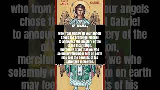 St Gabriel the Archangel jesus god gabriel archangels messenger saint marymother prayer [upl. by Caasi]