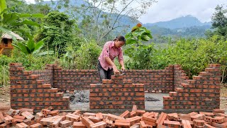 The way the girl built a pig pen with cement and bricks do you have a better plan [upl. by Torrlow870]