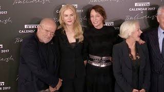 Peter Lindbergh Nicole Kidman Uma Thurman and Helen Mirren at Pirelli Photocall [upl. by Gove522]