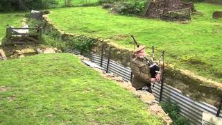 Playing quotGoing Homequot on the bagpipes in a WW1 trench [upl. by Gurango790]