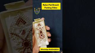 Nalen Pak BROOCH Packaging Video By IAT STORE perfume tasbih nalenpak [upl. by Bittencourt]