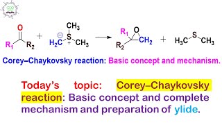 CoreyChaykovsky reaction preparation of epoxide using sulfur ylide basic concept and mechanism [upl. by Anjela]