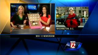 Hallie Jackson sends WXII 12 morning team some of the sweet life [upl. by Inuat47]