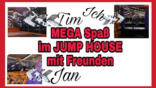 MEGA SPAß im JUMP HOUSE Hamburg Trampolin Park  Schlau gefragt [upl. by Ellinad644]