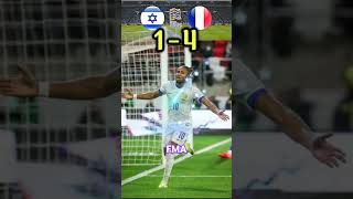 France vs Israel 41 HighlightsNkunku Goal 🇮🇱🇫🇷🔥shorts france football viralvideo mbappe fyp [upl. by Nylanaj]