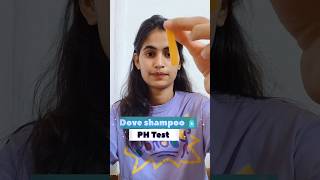 Dove shampoo pH testphtesting haircare shorts [upl. by Ardnahcal]