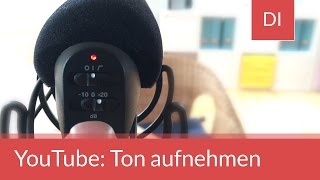 YouTube Videos erstellen Audio aufnehmen und Ton optimieren mit kleinem Budget [upl. by Denie]