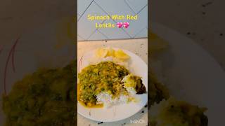 spinachdalredlentilsouprecipespinachwithredlentil💖💖 [upl. by Analos562]