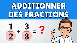 Additionner des fractions ✅ exemples faciles  Maths [upl. by Imehon]