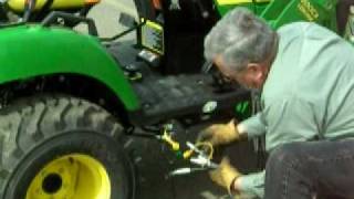 John Deere Quick Attach Loader Procedure [upl. by Alyhc]