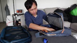 Nordace Siena backpack overview  comparison w Osprey Transporter [upl. by Pirbhai]