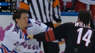 Johnny Boychuk vs Brendan Lemieux Jul 29 2020 [upl. by Henriques399]