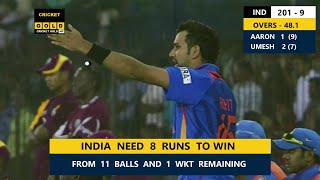 INDIA NEED 11 RUNS AND 1 WICKET LEFT  THRILLER [upl. by Sileas]