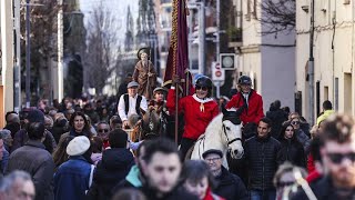 Rua dels Tres Tombs a Sant Cugat 2024 [upl. by Genevra]