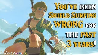 Pressing R while Shield Surfing DOES WHAT 3330 Hours Later in Zelda Breath of the Wild [upl. by Giesser]