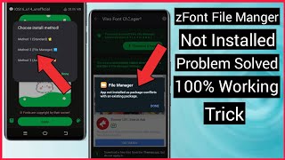 zFont File Manager Download Problem  zFont File Manager Problem  zFont File Manager Vivo  zFont 3 [upl. by Ellenrahs89]