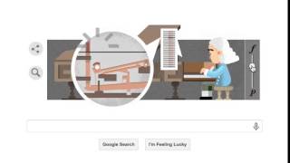 Piano Inventor Bartolomeo Cristofori Google Doodle [upl. by Alliuqahs]