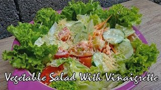 How To Make Vegetable Salad With Vinaigrette [upl. by Yssis]